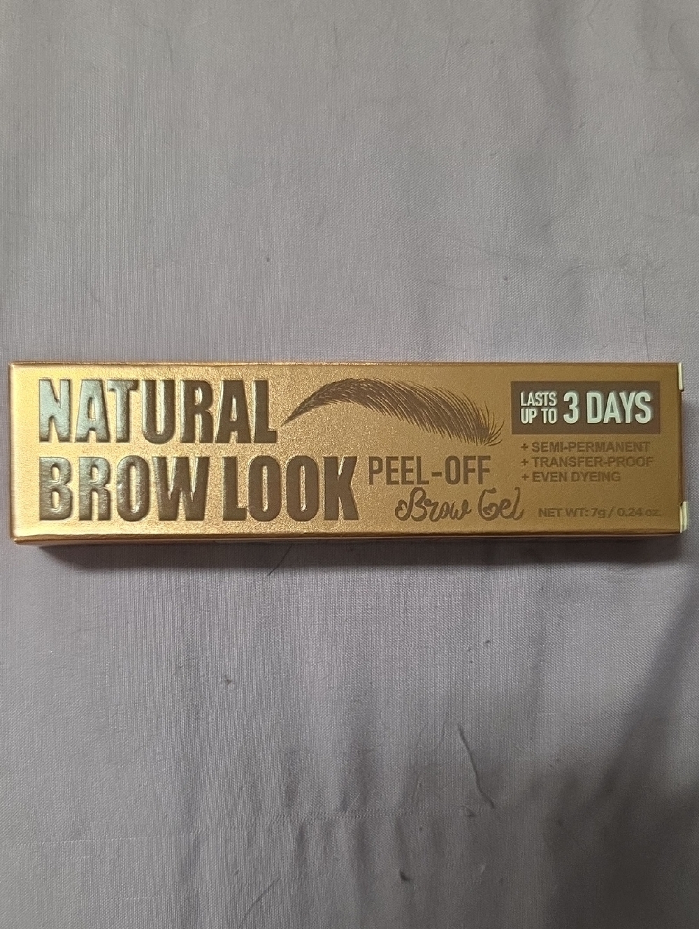 Natural Brow Look Peel-Off Brow Gel - Gold Packaging- Chocolate